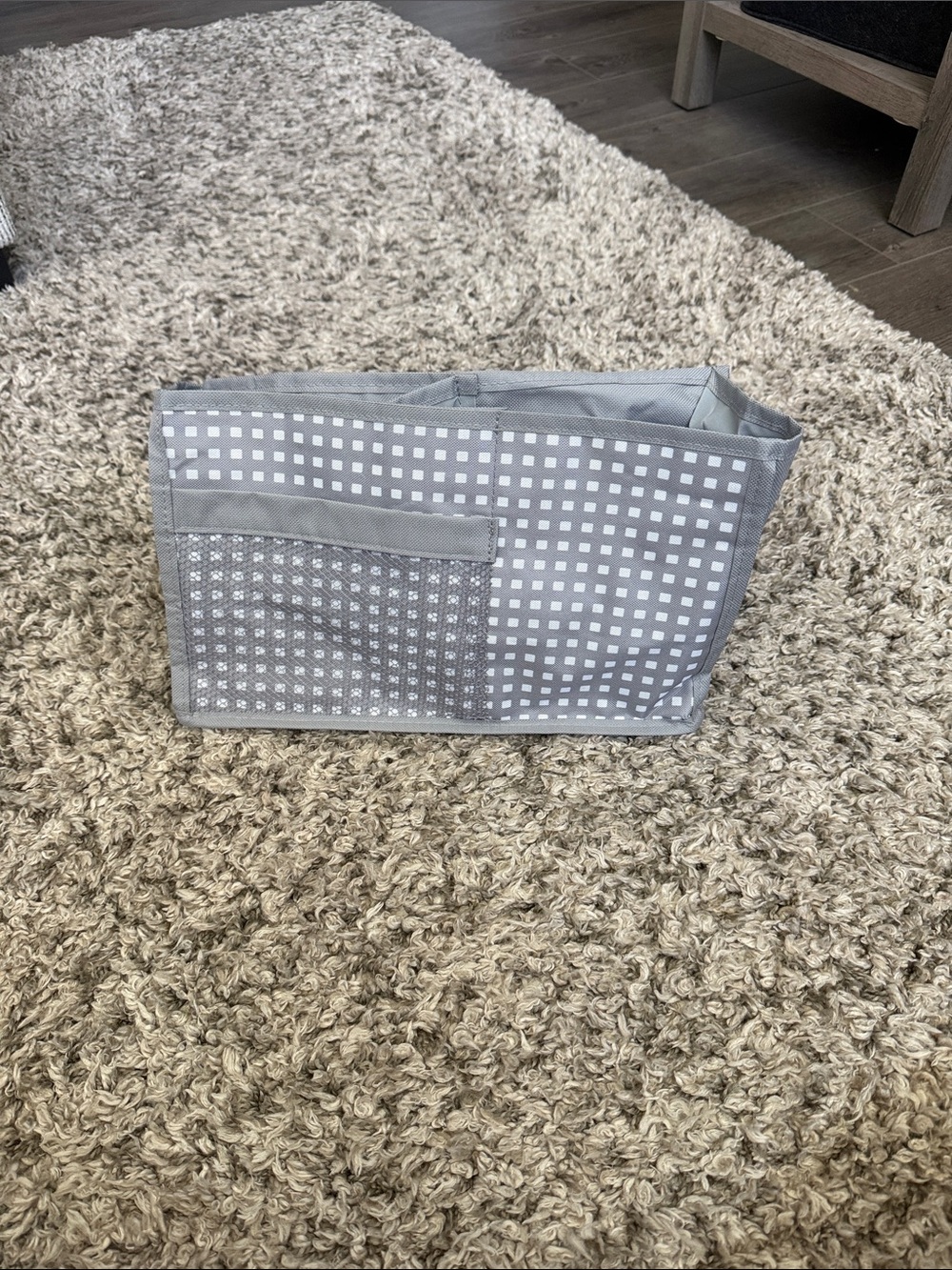 Simple By Design Gray Fabric Bed Storage Caddy